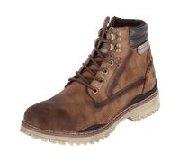 Dockers by Gerli Herren Combat Boots, Männer Stiefeletten,halbstiefel,Kurzstiefel,uebergangsschuhe,uebergangsstiefel,Bootee,braun,44 EU