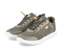 Dockers Herren Slip-On-Sneaker Dunkelgrün Textil Synthetik, Größe:43, Farbauswahl:grün