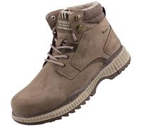 Schnürstiefelette DOCKERS BY GERLI "Dockers by Gerli Stiefelette Lederimitat", Damen, Gr. 44, taupe, Lederimitat, Schuhe Schnürstiefelette (91428215-44) taupe