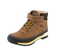 Dockers by Gerli Jungen Schnürstiefeletten, Kinder Boots,wasserabweisend,warm gefüttert,bootee,booties,halbstiefel,braun,28 EU / 10 Child UK