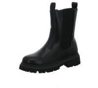 Dockers Mädchen Stiefeletten Chelsea Boots Schwarz Kunstleder Textil, Größe:37, Farbauswahl:schwarz