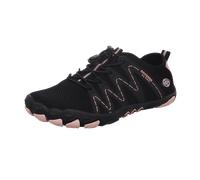 Dockers by Gerli Damen Low-Top Sneaker, Frauen Halbschuhe,Strassenschuhe,Sportschuhe,Freizeitschuhe,Turnschuhe,schwarz/rosa,37 EU