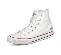 Dockers by Gerli Damen High-Top Sneaker, Frauen Halbschuhe,Strassenschuhe,Freizeitschuhe,Turnschuhe,Laufschuhe,schnürschuhe,Weiss,39 EU