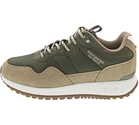 Sneaker DOCKERS BY GERLI, Herren, Gr. 42, grün (khaki, beige), Textil, Lederimitat, sportlich, Schuhe, Trekkingschuh, Outdoorschuh, Schnürschuh, Freiezeitschuh (79138931-42) khaki, beige