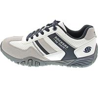Dockers by Gerli Herren Low-Top Sneaker, Männer Halbschuhe,Strassenschuhe,Sportschuhe,Freizeitschuhe,Turnschuhe,offweiss/grau,42 EU