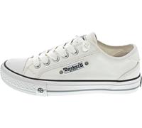 Dockers by Gerli Damen Low-Top Sneaker, Frauen Halbschuhe,straßenschuhe,Strassenschuhe,Sportschuhe,Freizeitschuhe,Weiss,43 EU
