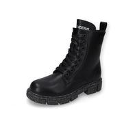 Dockers by Gerli Unisex - Kinder Combat Boots, Jungen,Mädchen Stiefeletten,warm gefüttert,schnürstiefel,Winterstiefel,schwarz,38 EU
