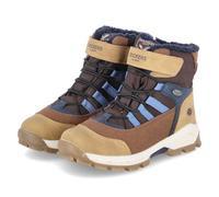 Dockers by Gerli Unisex - Kinder Combat Boots, Jungen,Mädchen Stiefeletten,wasserabweisend,warm gefüttert,braun/Multi,30 EU