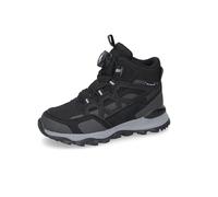 Dockers by Gerli Unisex - Kinder Combat Boots, Jungen,Mädchen Stiefeletten,wasserabweisend,warm gefüttert,schwarz/grau,37 EU