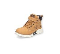 Dockers by Gerli Unisex - Kinder Combat Boots, Jungen,Mädchen Stiefeletten,wasserabweisend,warm gefüttert,Kurzstiefel,golden tan,35 EU