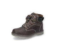 Dockers by Gerli Unisex - Kinder Schnürstiefel, Jungen,Mädchen Stiefeletten,wasserabweisend,schnürboots,schnürung,Dunkelbraun,33 EU