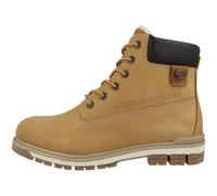 Dockers by Gerli Herren Schnürboots 43LU101 Combat Leder Gummisohle Gelb (Golden Tan 910) 44 EU