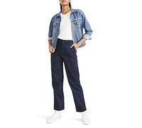 Dockers Damen High Waist Chino Straight Hose, Navy Blazer, 28 EU