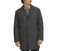 Dockers Henry Herren Top Coat Wollmischung, Fischgrätenmuster (ohne Latz), M