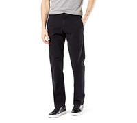 DOCKERS Herren Big & Tall Ultimate Chino 360 Flex Lässige Hose, Schwarz-Tapered, 4