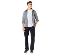 Dockers Herren Chino Straight Fit aus schwarzem Twill W34 / L34 Regular Fit