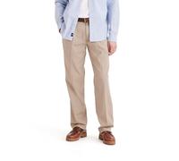 Dockers Herren Classic Fit Easy Khaki Pants-Pleated (Regular and Big & Tall) Lässige Hose, Timberwolf, 36W / 32L