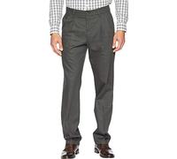 Dockers Herren Classic Fit Signature Khaki Lux Baumwoll-Stretch plissiert, regulär, groß Lässige Hose, Steelhead, 34W / 34L