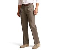 DOCKERS Herren Classic Fit New Signature Khaki Pants D3 - Plissee Lässige Hose, Dark Pebble, 34W / 34L