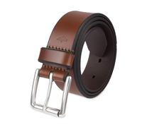 Dockers Herren-Lederg?rtel, leger, 100 % weiches, genarbtes Echtleder, mit klassischer Dornschlie?e, Hellbraun, Gr??e 36