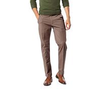 Dockers Herren Men's Workday Khaki Slim Fit with Smart 360 Flex Lssige Hose, Dark Pebble, 34W / 29L