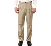 Dockers Herren Relaxed Komfort Plissee D4 / 3/4 / 4/4 5/5 ور لللل لولوو و ل لو D4Relaxed Fit Komfortschlauch mit Bündchen, Gefaltet, Lässige Hose, British Khaki, 42W / 30L