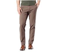 Dockers Herren Straight Fit Workday Khaki Smart 360 Flex Pants (Regular und Big & Tall) Lässige Hose, Dark Pebble, 42W / 32L