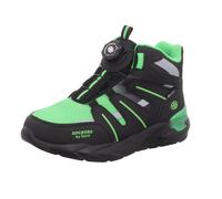 Dockers Kinder-Jungen-Stiefelette gefüttert Schwarz-Grün-Grau 35