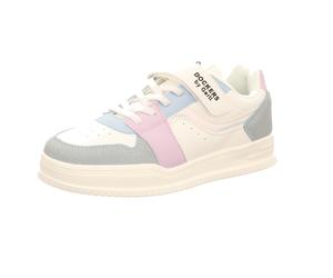 Dockers Kinder-Mädchen-Sneaker-Slipper-Klettschuh Weiß-Blau-Pink 33