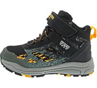 Dockers Kinder Stiefeletten Outdoorboots Schwarz Grün wasserfest isolierend, Größe:31, Farbauswahl:schwarz-Kombi