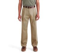 Dockers Men's Classic Fit Pleated Signature Stain Defender, New British Khaki
