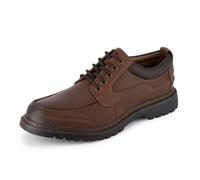 Dockers Mens Overton Leather Rugged Casual Oxford Shoe with NeverWet, Red Brown, 9.5 W