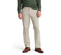 Dockers Men's Straight Fit City Tech Trousers, Warm Ash, 38Wx32L