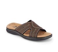 Dockers Men's, Sunland Slide Sandals Dark Brown 10 M