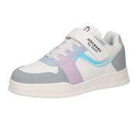 Dockers by Gerli Jungen Low-Top Sneaker, Kinder Halbschuhe,Laufschuhe,schnürschuhe,schnürer,Business,Freizeit,Weiss/blau,33 EU