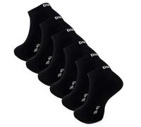 DOCKS Socken Sneaker Socken Baumwolle Weiß Schwarz Größen 35-38 39-42 43-46 Schwarz 39-42 24er Pack