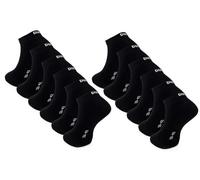 DOCKS Sneaker Socken, Halbsocken, Baumwolle, Atmungsaktive, Niedrig Geschnittene Socken, Herren und Damen (DE/NL/SE/PL, Alphanumerisch, Einheitsgröße, 42, Regular, Regular, 39-42, 12er Pack schwarz)