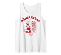 Döner Kebab Logo - Kebap Mann & Spieß - Classic Retro Kult Tank Top