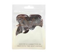 Dofash 2 * 50MM Keine Beschädigung Kleine Elastische Haarbänder Gummibänder für Haar Elastische Haarbänder Haar Gummibänder Haarelastiken für Frauenhaar bis 200pcs (Braun)