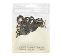 Dofash 2 * 50MM Keine Beschädigung Kleine Elastische Haarbänder Gummibänder für Haar Elastische Haarbänder Haar Gummibänder Haarelastiken für Frauenhaar bis 200pcs (Schwarz)