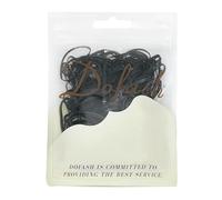 Dofash 2 * 75MM Schlangenfreie elastische Haarbänder Gummibänder für Haar Elastische Haarbänder Haargummibänder Haargummibänder für Frauenhaar bis 150pcs (schwarz)