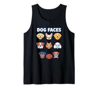 Dog Faces Lustige Bunte Hunde Köpfe Welpen Tank Top