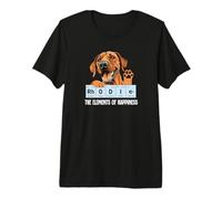 Dog Lover Mens Womens Kid Funny Rhodie Elements of Happiness Premium T-Shirt