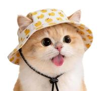 Dog Sun Hat - Adjustable Duck with Ear Holes Pet Summer Outdoor Visor Cap