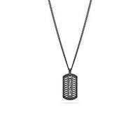Dog Tag Herrenkette aus Edelstahl, IP Black