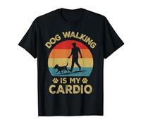Dog Walking Is My Cardio Lustige Hundeliebhaber T-Shirt