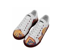 Sneaker DOGO "India" Gr. 37, Normalschaft, bunt (weiß) Damen Schuhe Skaterschuh Sneaker low Vegan (14190840-37)