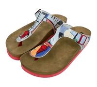 DOGO Damen Lila Flipflop, bunt, 39 EU