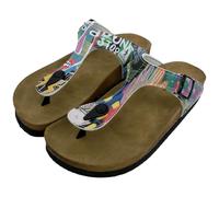 DOGO Damen Lila Flipflop, bunt, 41 EU