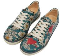 Sneaker DOGO "Damen Show Yourself More Love Vegan Damen /" Gr. 38, Normalschaft, blau Damen Schuhe (11948446-38) blau